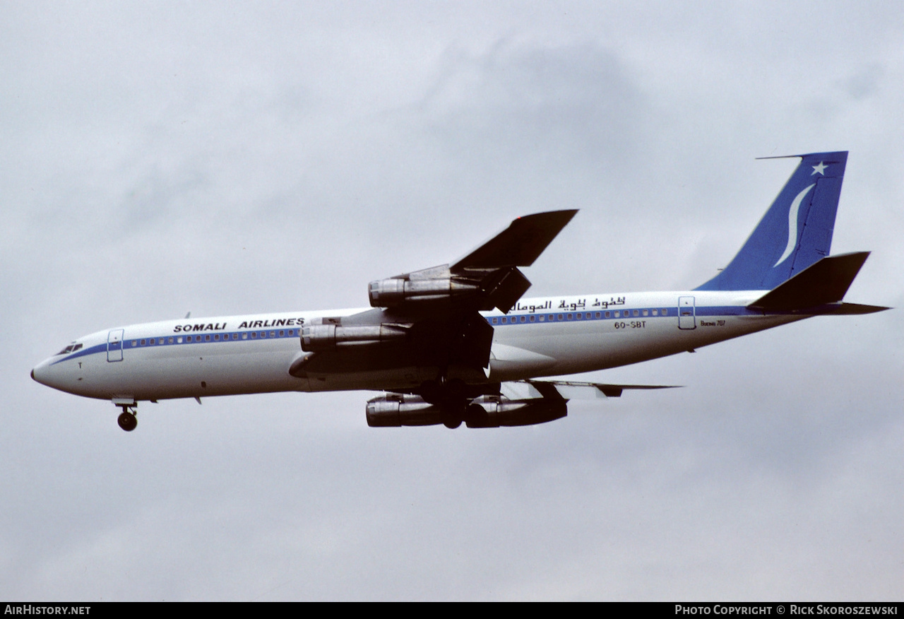 Aircraft Photo of 6O-SBT | Boeing 707-330B | Somali Airlines | AirHistory.net #371013