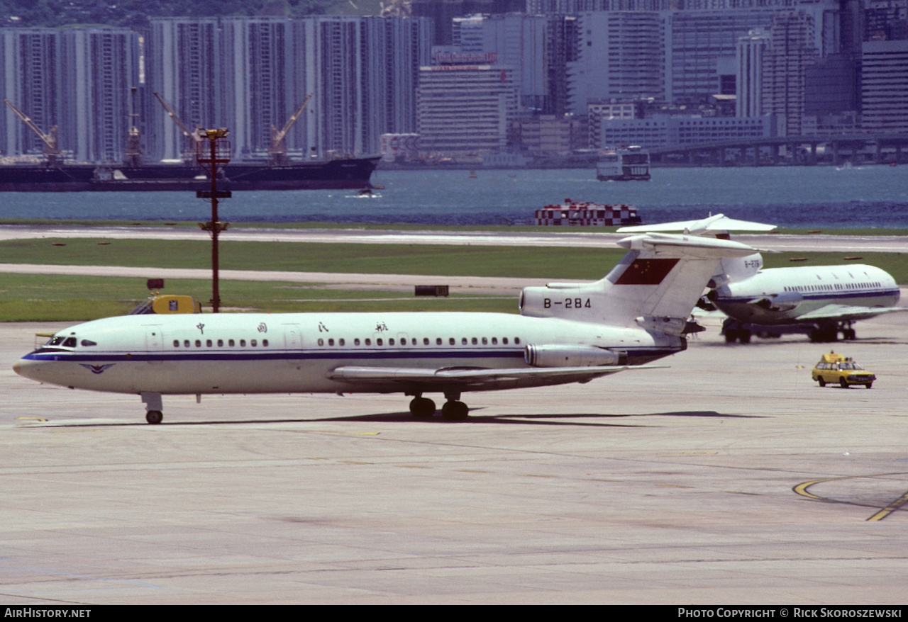 Aircraft Photo of B-284 | Hawker Siddeley HS-121 Trident 2E | CAAC - Civil Aviation Administration of China | AirHistory.net #371029