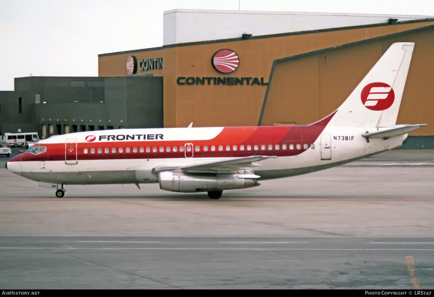 Aircraft Photo of N7381F | Boeing 737-2H4 | Frontier Airlines | AirHistory.net #371035