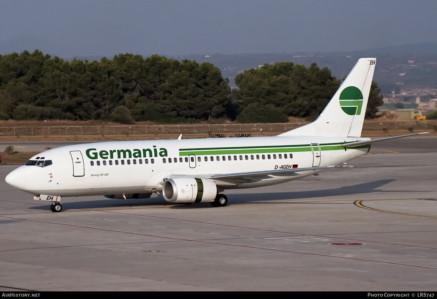 Aircraft Photo of D-AGEH | Boeing 737-3L9 | Germania | AirHistory.net #371081