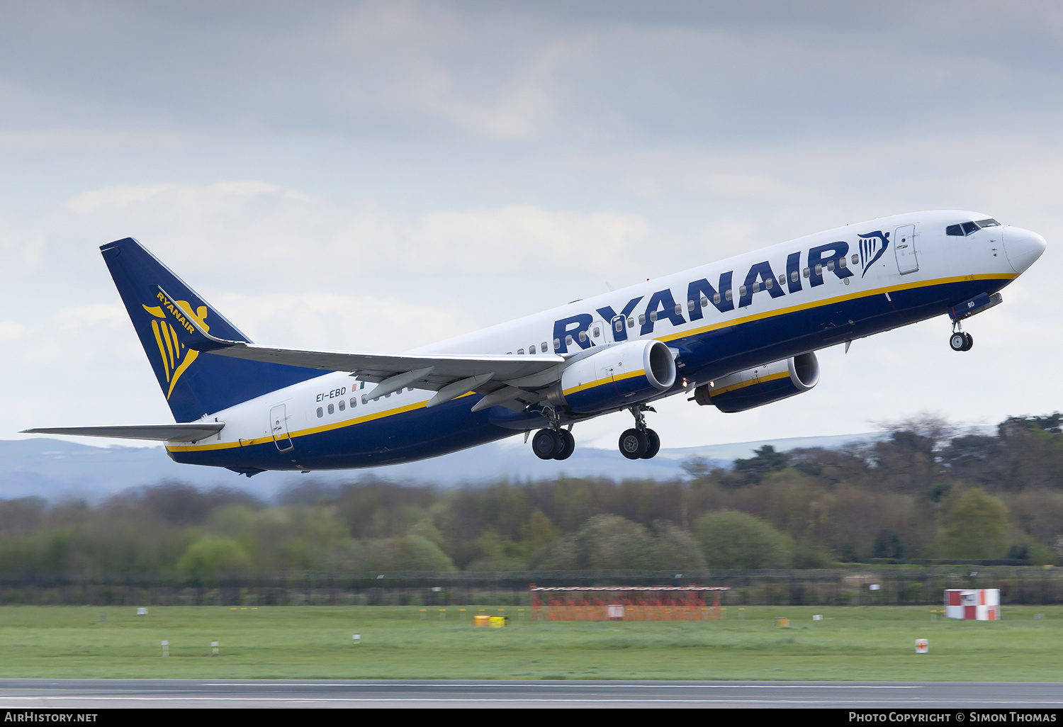 Aircraft Photo of EI-EBD | Boeing 737-8AS | Ryanair | AirHistory.net #371140