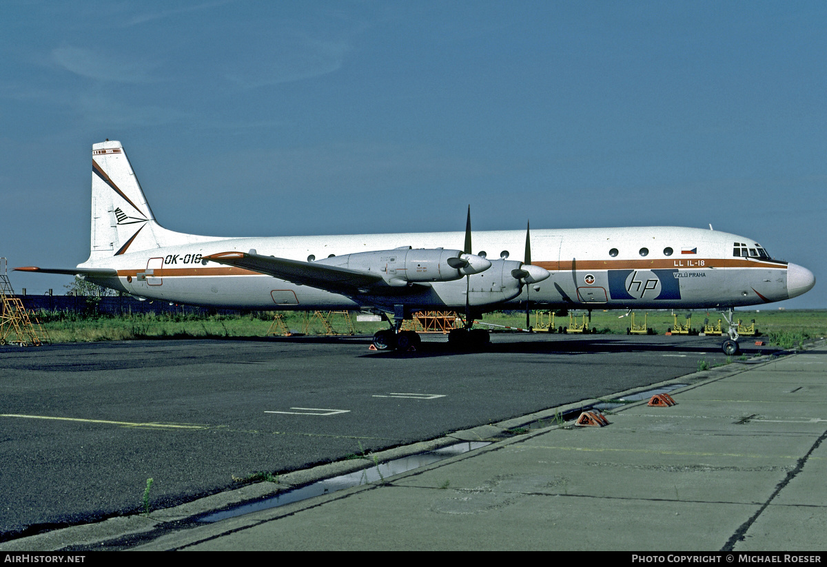 Aircraft Photo of OK-018 | Ilyushin Il-18LL | VZLU - Výzkumný a Zkušební Letecký Ústav | AirHistory.net #371172