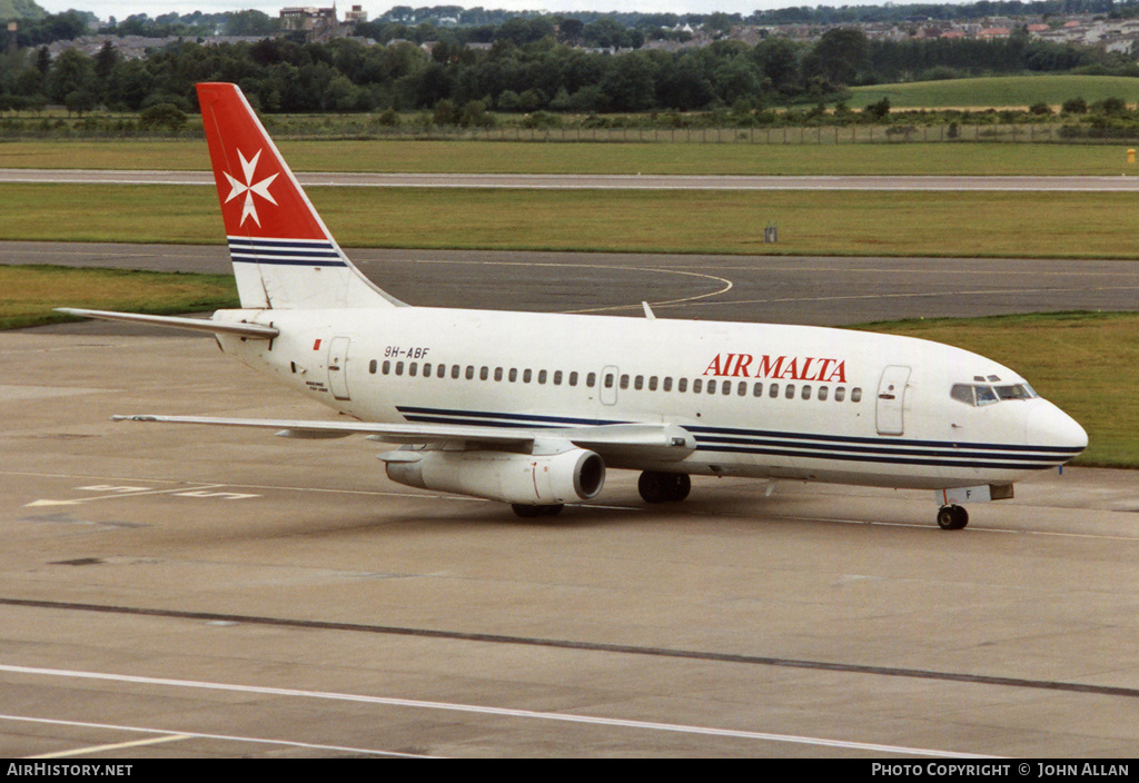 Aircraft Photo of 9H-ABF | Boeing 737-2Y5/Adv | Air Malta | AirHistory.net #371188