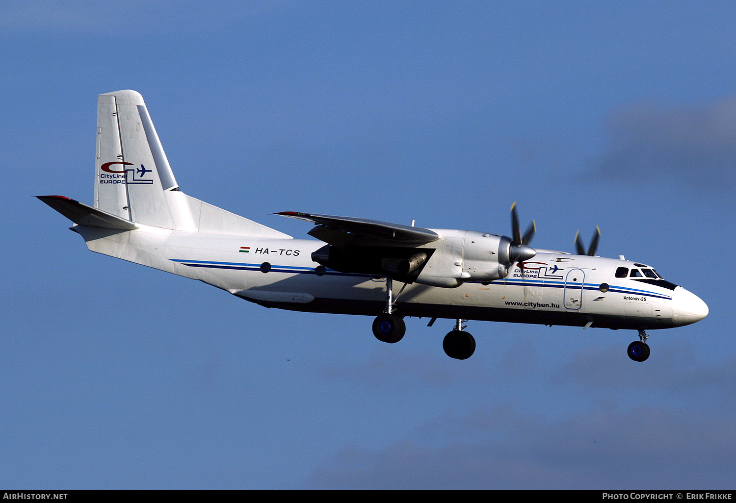 Aircraft Photo of HA-TCS | Antonov An-26B | CityLine Hungary | AirHistory.net #371210
