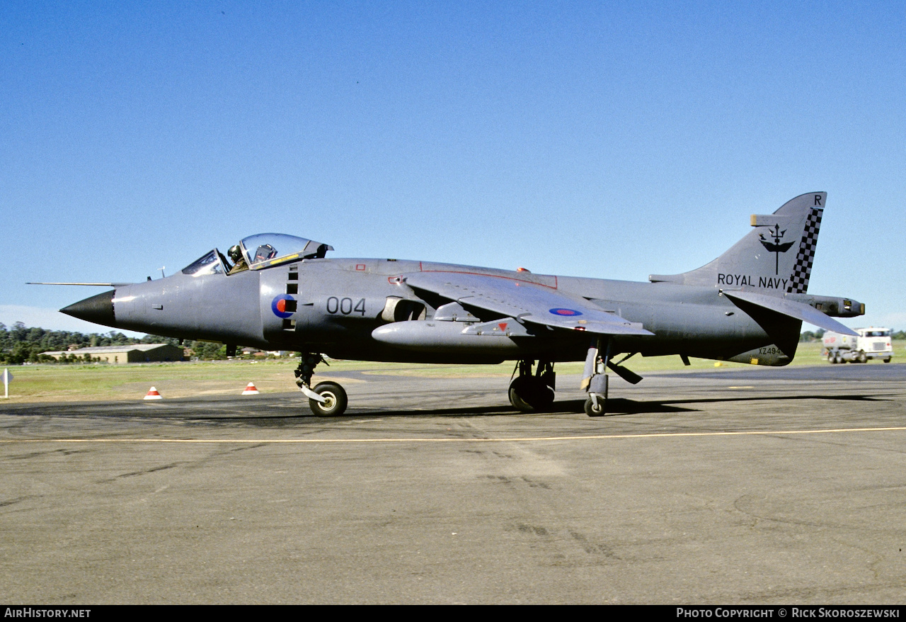 Aircraft Photo of XZ494 | British Aerospace Sea Harrier FRS1 | UK - Navy | AirHistory.net #371226