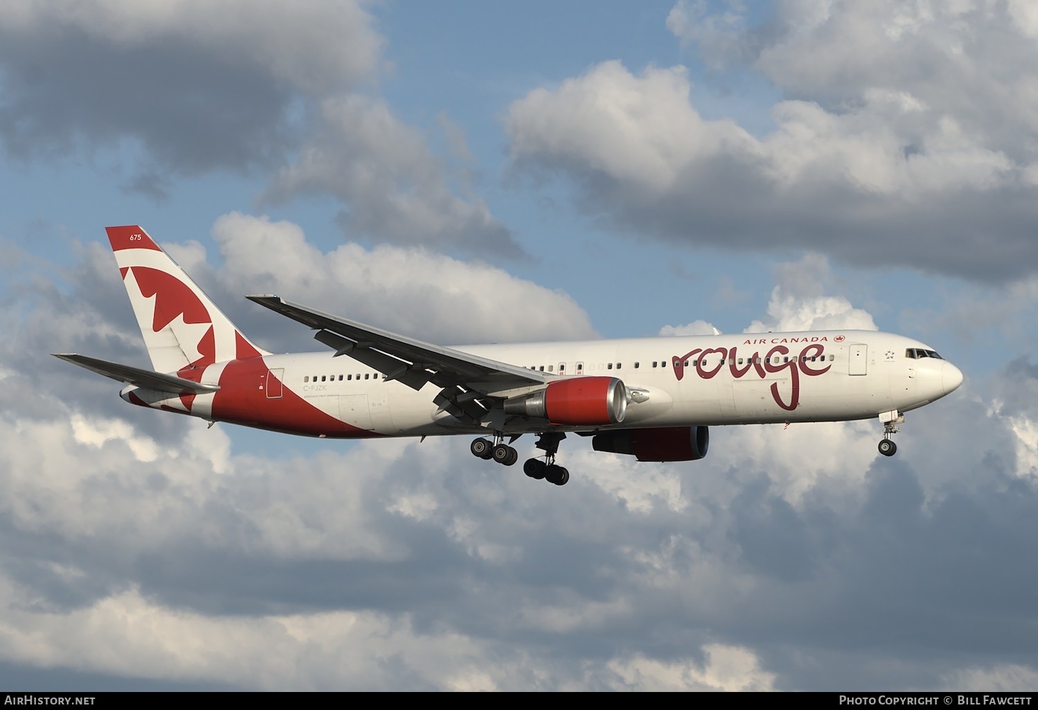 Aircraft Photo of C-FJZK | Boeing 767-3Q8/ER | Air Canada Rouge | AirHistory.net #371247