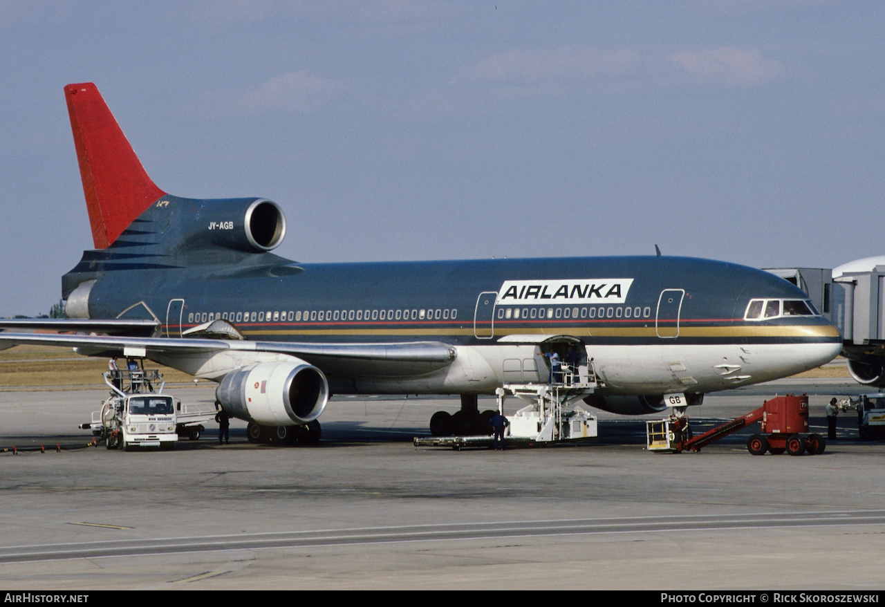 Aircraft Photo of JY-AGB | Lockheed L-1011-385-3 TriStar 500 | AirLanka | AirHistory.net #371249