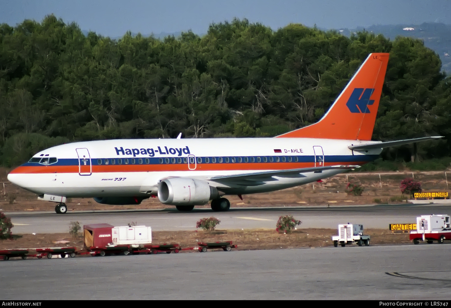 Aircraft Photo of D-AHLE | Boeing 737-5K5 | Hapag-Lloyd | AirHistory.net #371292