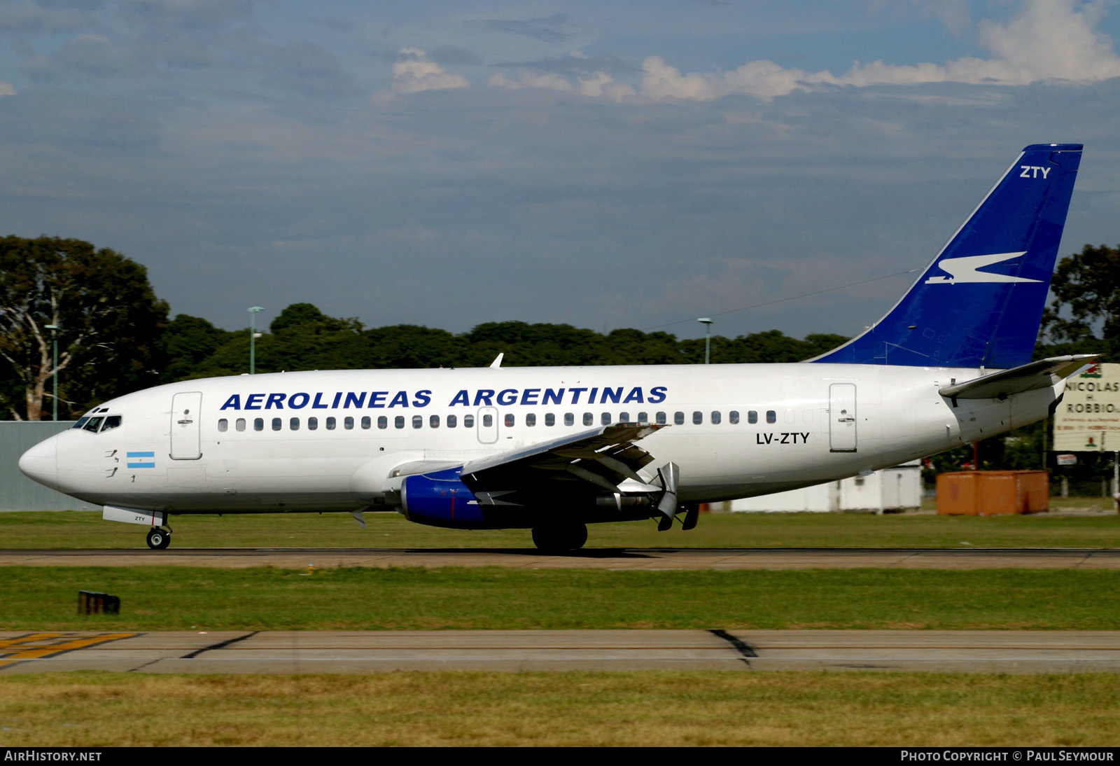 Aircraft Photo of LV-ZTY | Boeing 737-236/Adv | Aerolíneas Argentinas | AirHistory.net #371326