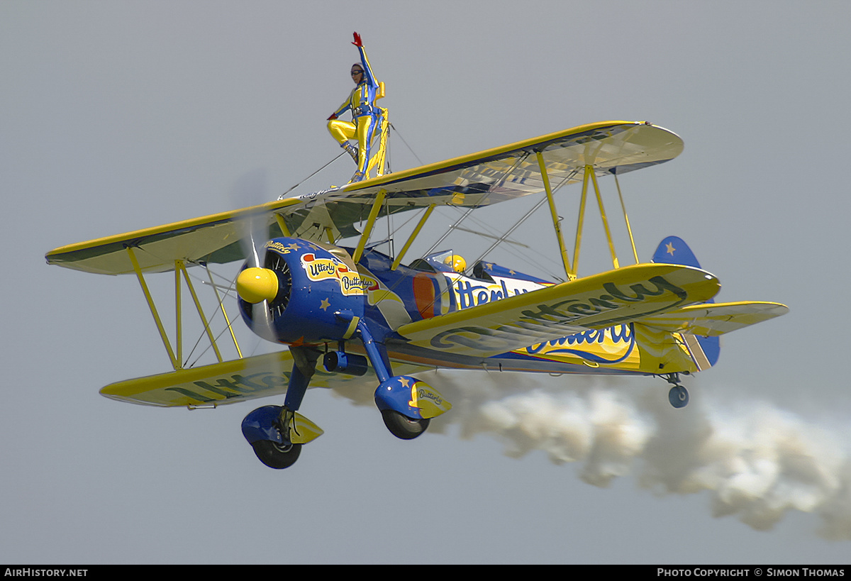 Aircraft Photo of N707TJ | Stearman N2S-1/R985 Kaydet (A75N1) | AirHistory.net #371395