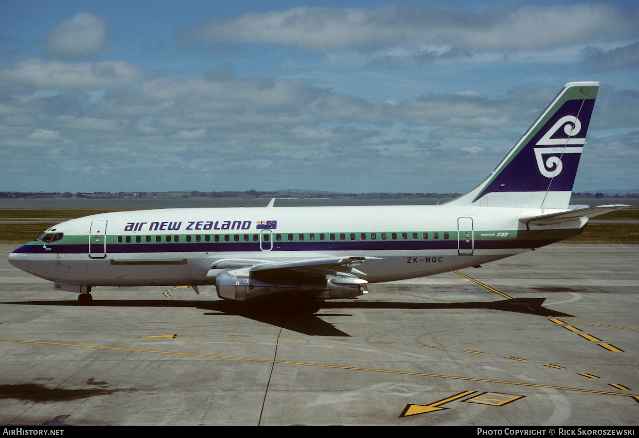 Aircraft Photo of ZK-NQC | Boeing 737-219C/Adv | Air New Zealand | AirHistory.net #371426