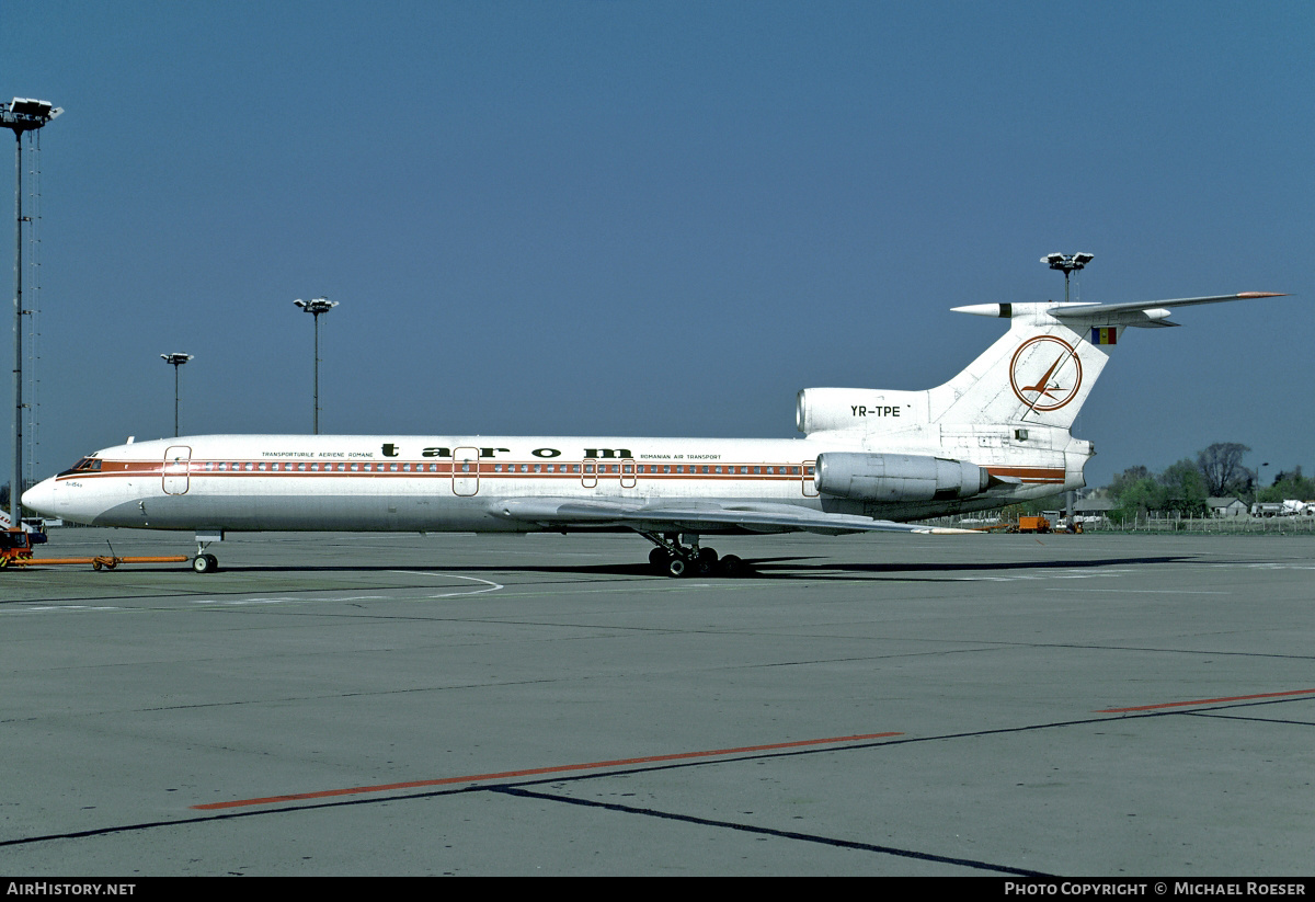 Aircraft Photo of YR-TPE | Tupolev Tu-154B | TAROM - Transporturile Aeriene Române | AirHistory.net #371487