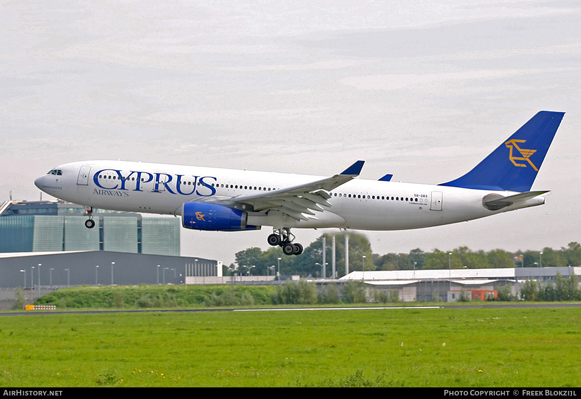 Aircraft Photo of 5B-DBS | Airbus A330-243 | Cyprus Airways | AirHistory.net #371490