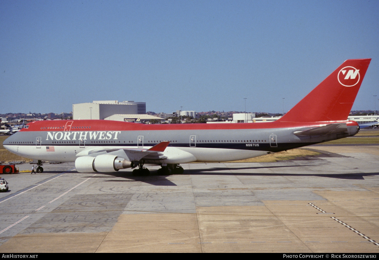 Aircraft Photo of N667US | Boeing 747-451 | Northwest Airlines | AirHistory.net #371511