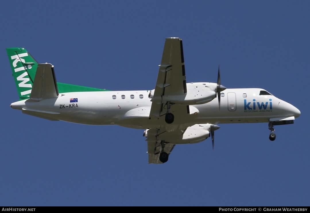 Aircraft Photo of ZK-KRA | Saab 340A | Kiwi Regional Airlines | AirHistory.net #371538