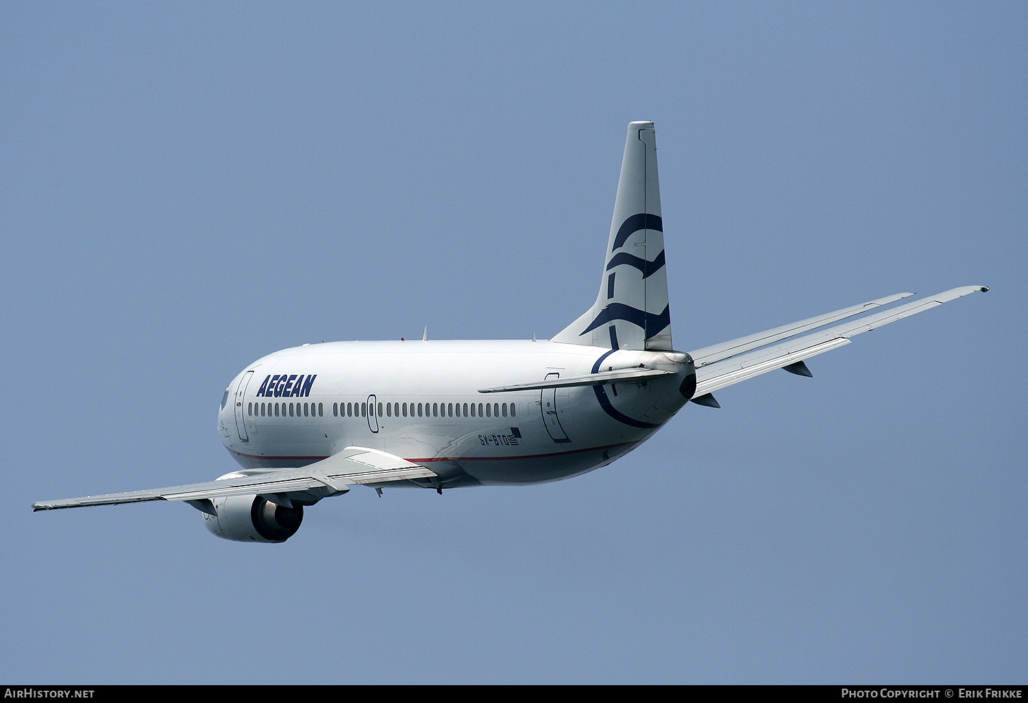 Aircraft Photo of SX-BTO | Boeing 737-33A | Aegean Airlines | AirHistory.net #371544