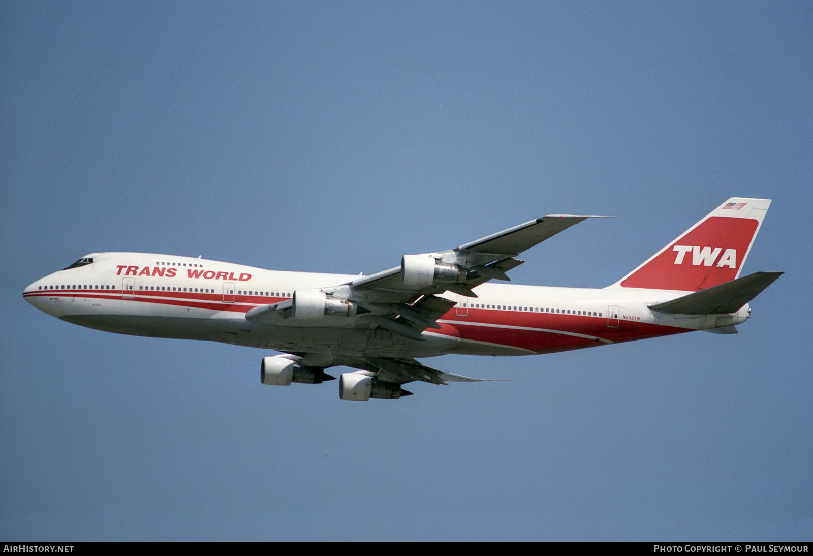 Aircraft Photo of N302TW | Boeing 747-282B | Trans World Airlines - TWA | AirHistory.net #371547