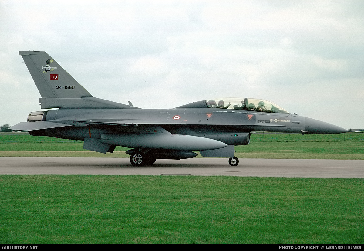 Aircraft Photo of 94-1560 | General Dynamics F-16D Fighting Falcon | Turkey - Air Force | AirHistory.net #371587