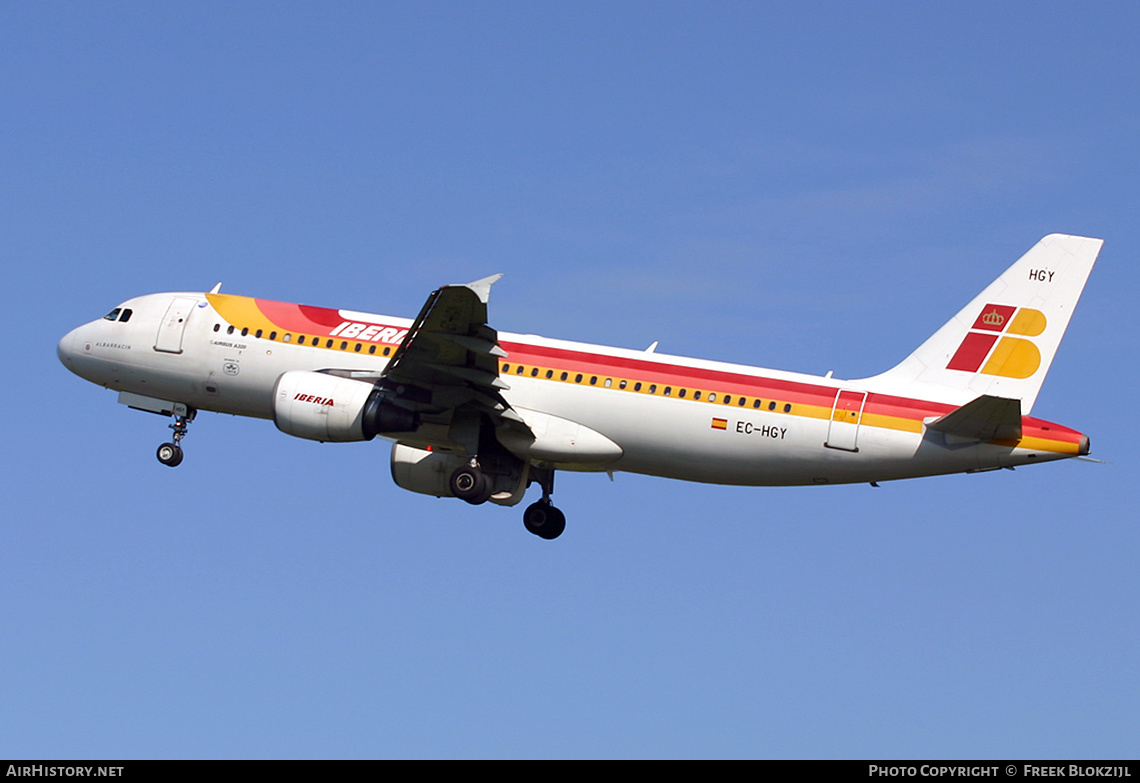 Aircraft Photo of EC-HGY | Airbus A320-214 | Iberia | AirHistory.net #371660