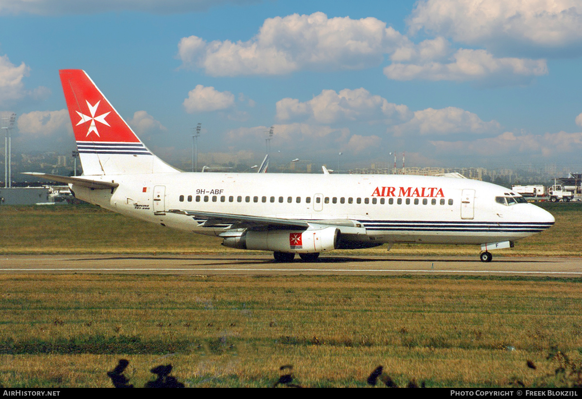 Aircraft Photo of 9H-ABF | Boeing 737-2Y5/Adv | Air Malta | AirHistory.net #371677