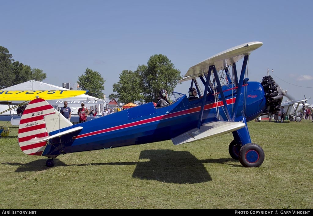 Aircraft Photo of N53040 / NC53040 | Boeing PT-17 Kaydet (A75N1) | AirHistory.net #371687