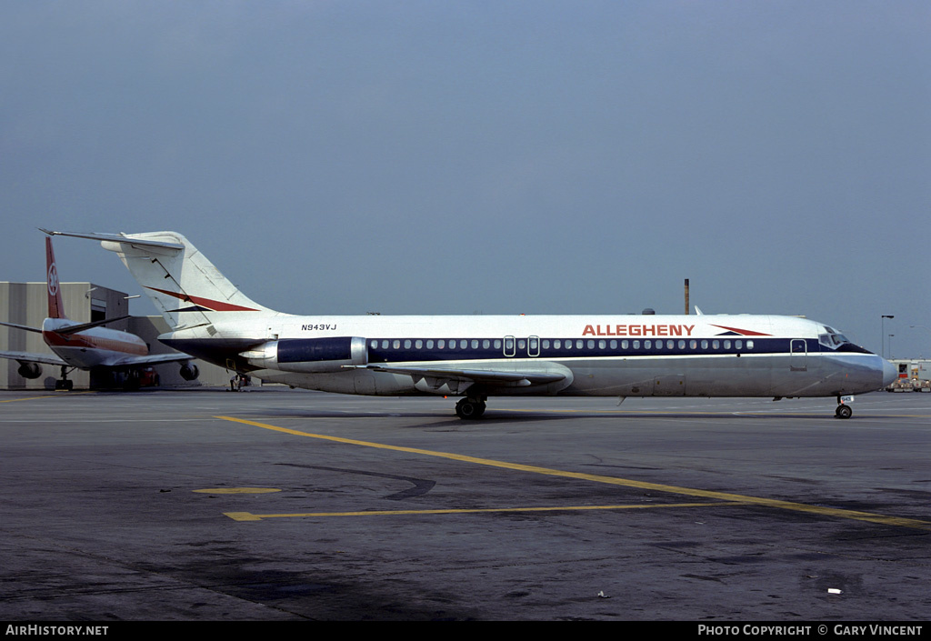 Aircraft Photo of N943VJ | McDonnell Douglas DC-9-31 | Allegheny Airlines | AirHistory.net #371705