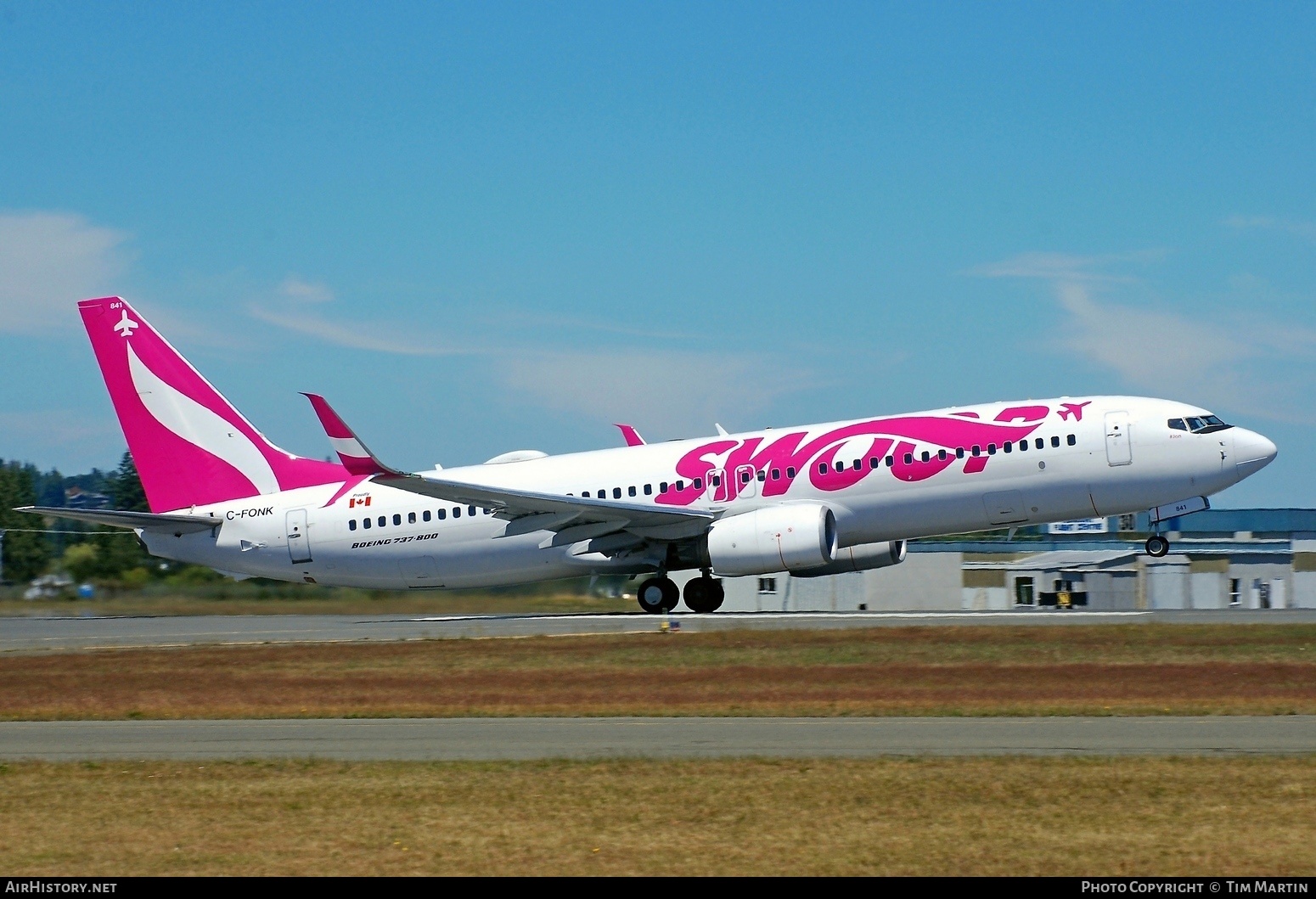 Aircraft Photo of C-FONK | Boeing 737-8CT | Swoop | AirHistory.net #371743