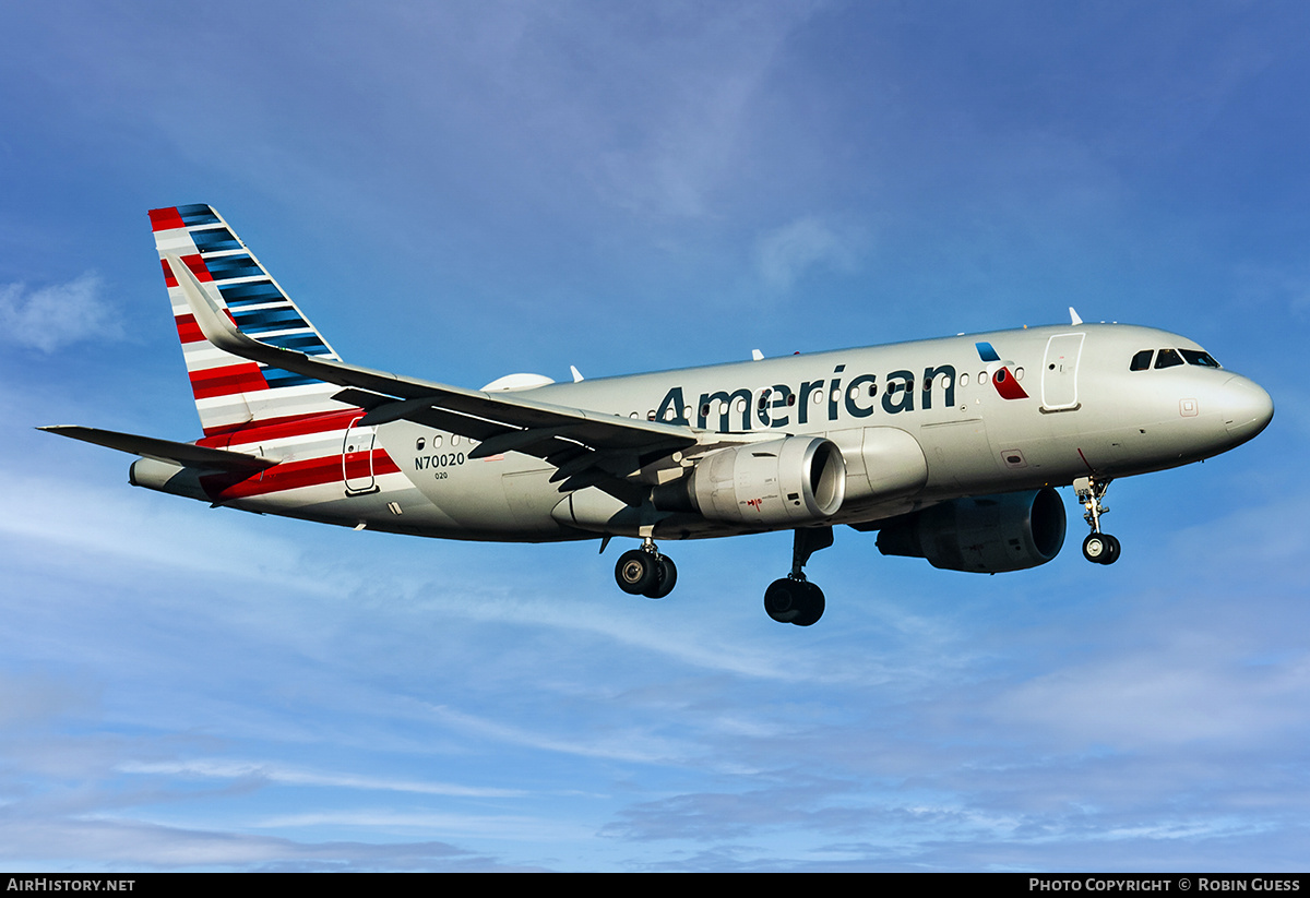 Aircraft Photo of N70020 | Airbus A319-112 | American Airlines | AirHistory.net #371745