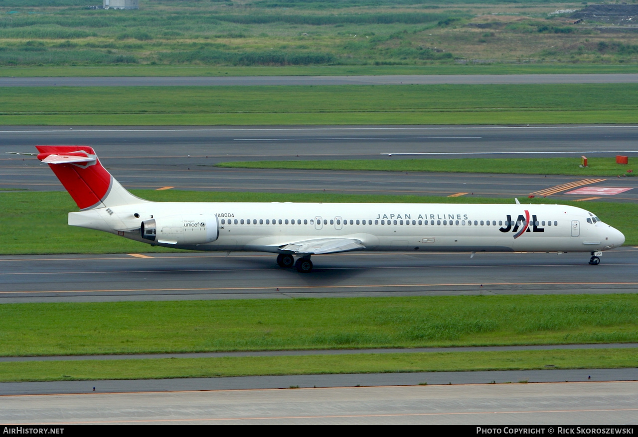 Aircraft Photo of JA8004 | McDonnell Douglas MD-90-30 | Japan Airlines - JAL | AirHistory.net #371748