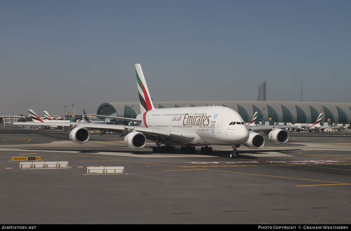 Aircraft Photo of A6-EEW | Airbus A380-861 | Emirates | AirHistory.net #371783
