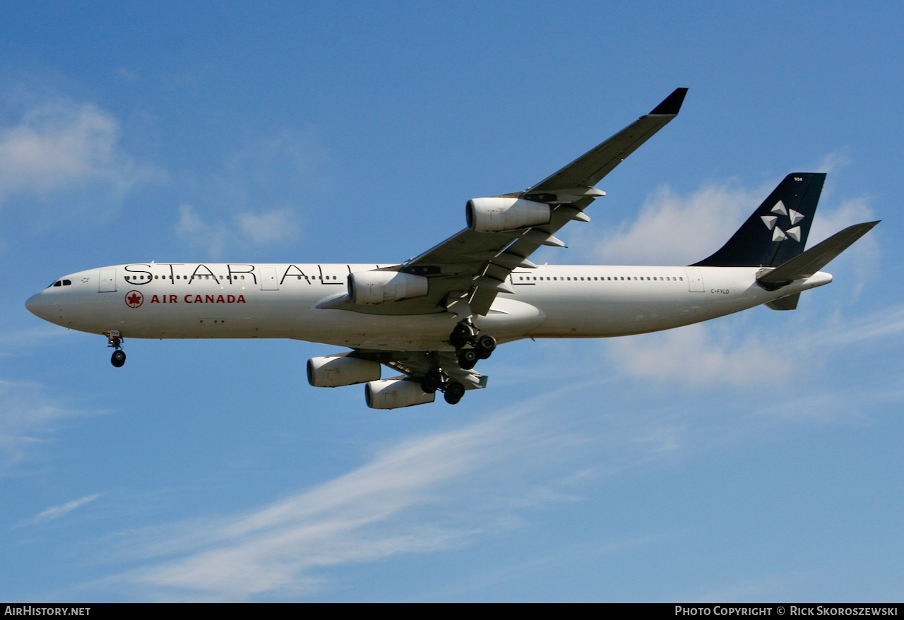Aircraft Photo of C-FYLD | Airbus A340-313 | Air Canada | AirHistory.net #371798