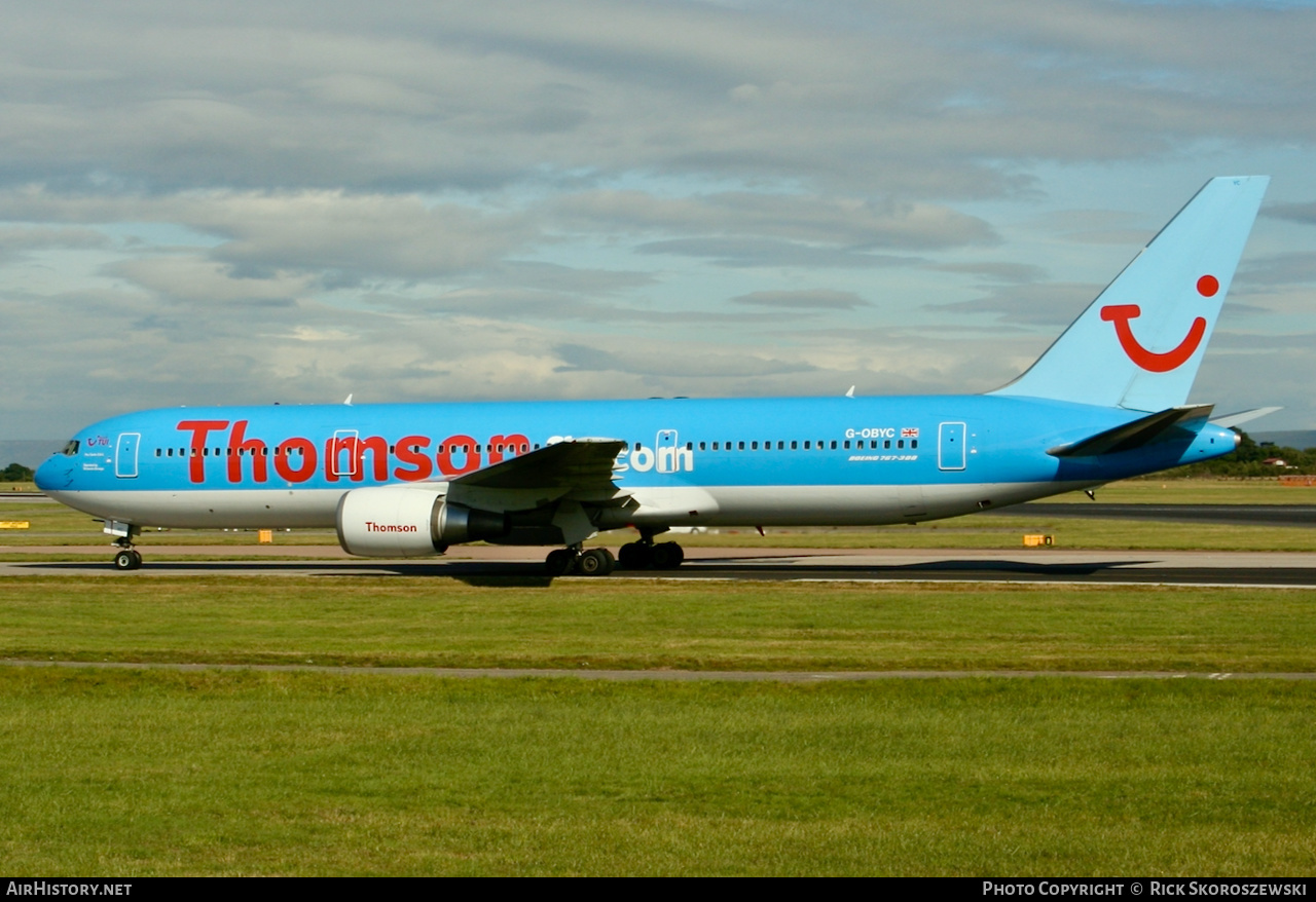 Aircraft Photo of G-OBYC | Boeing 767-304/ER | Thomsonfly | AirHistory.net #371807