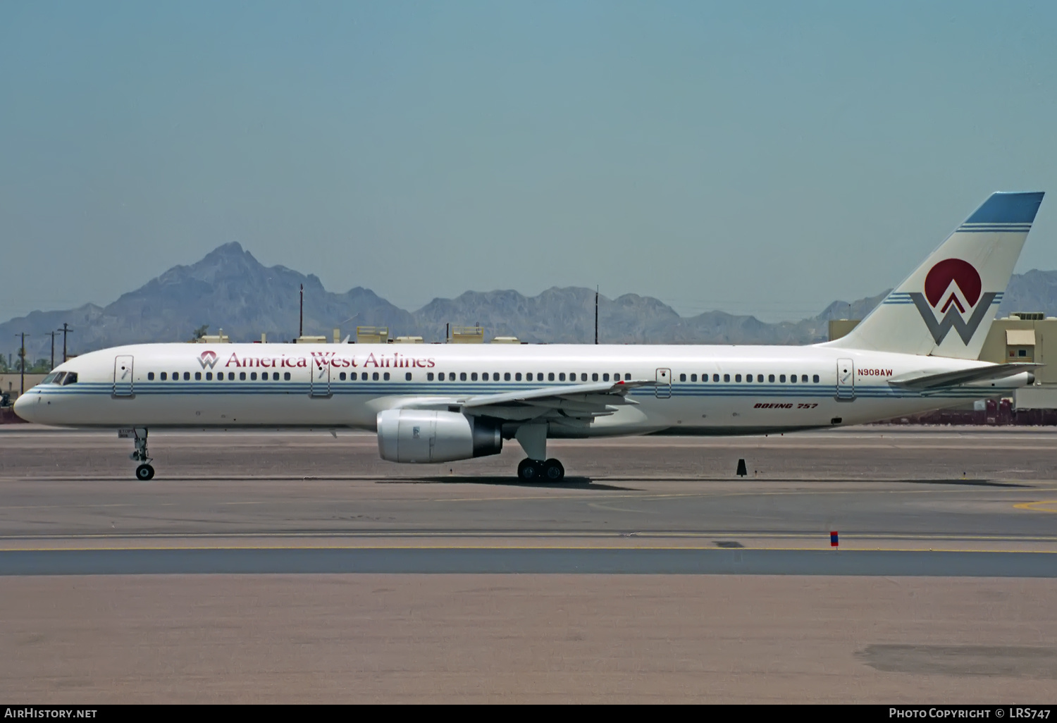 Aircraft Photo of N908AW | Boeing 757-2G7 | America West Airlines | AirHistory.net #371839