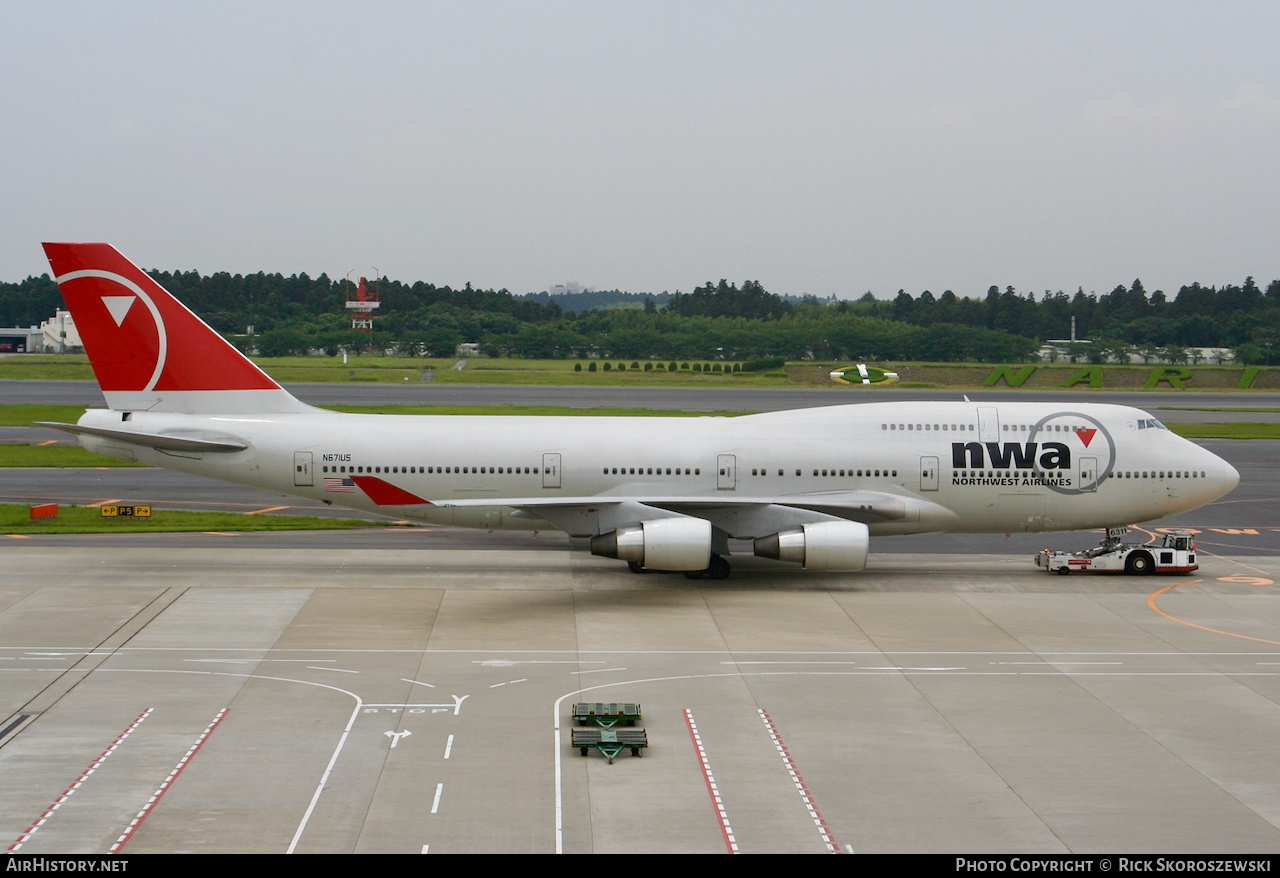 Aircraft Photo of N671US | Boeing 747-451 | Northwest Airlines | AirHistory.net #371854