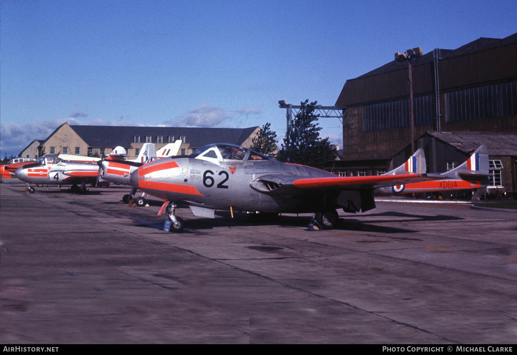 Aircraft Photo of XD614 | De Havilland D.H. 115 Vampire T11 | UK - Air Force | AirHistory.net #371957