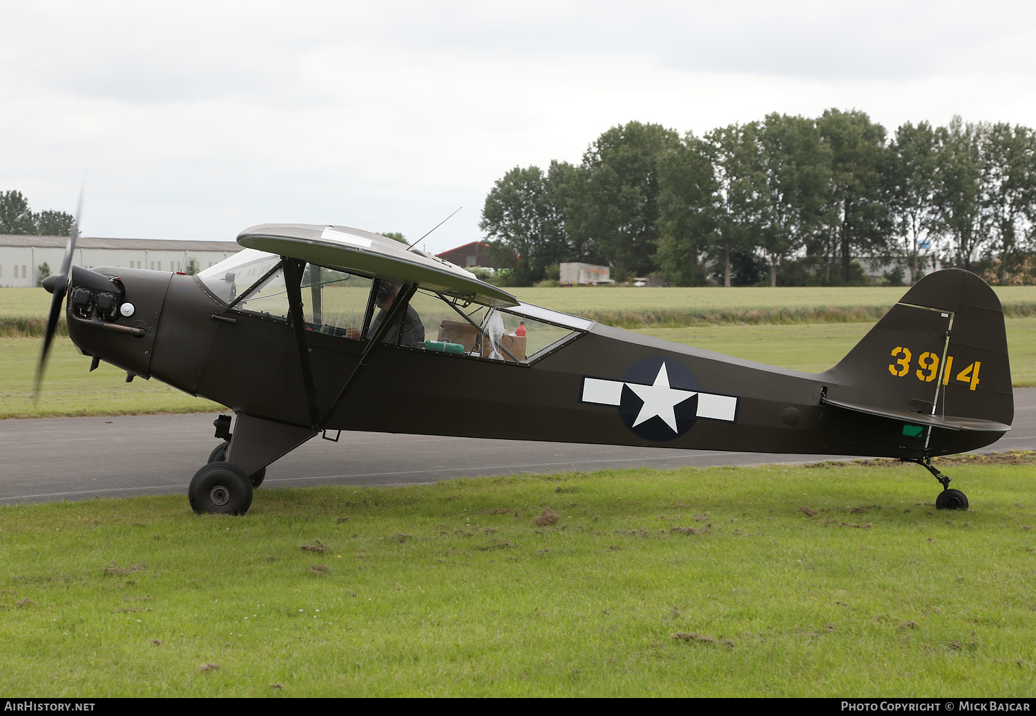 Aircraft Photo of G-BHZU | Piper J-3C-65 Cub | USA - Air Force | AirHistory.net #372018