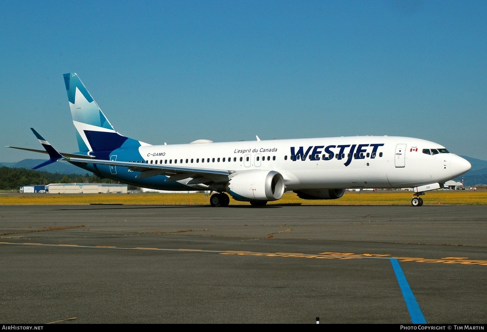 Aircraft Photo of C-GAMQ | Boeing 737-8 Max 8 | WestJet | AirHistory.net #372027