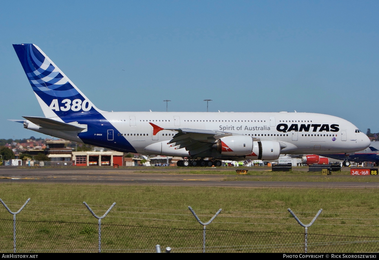 Aircraft Photo of F-WWOW | Airbus A380-841 | Airbus | Qantas | AirHistory.net #372039