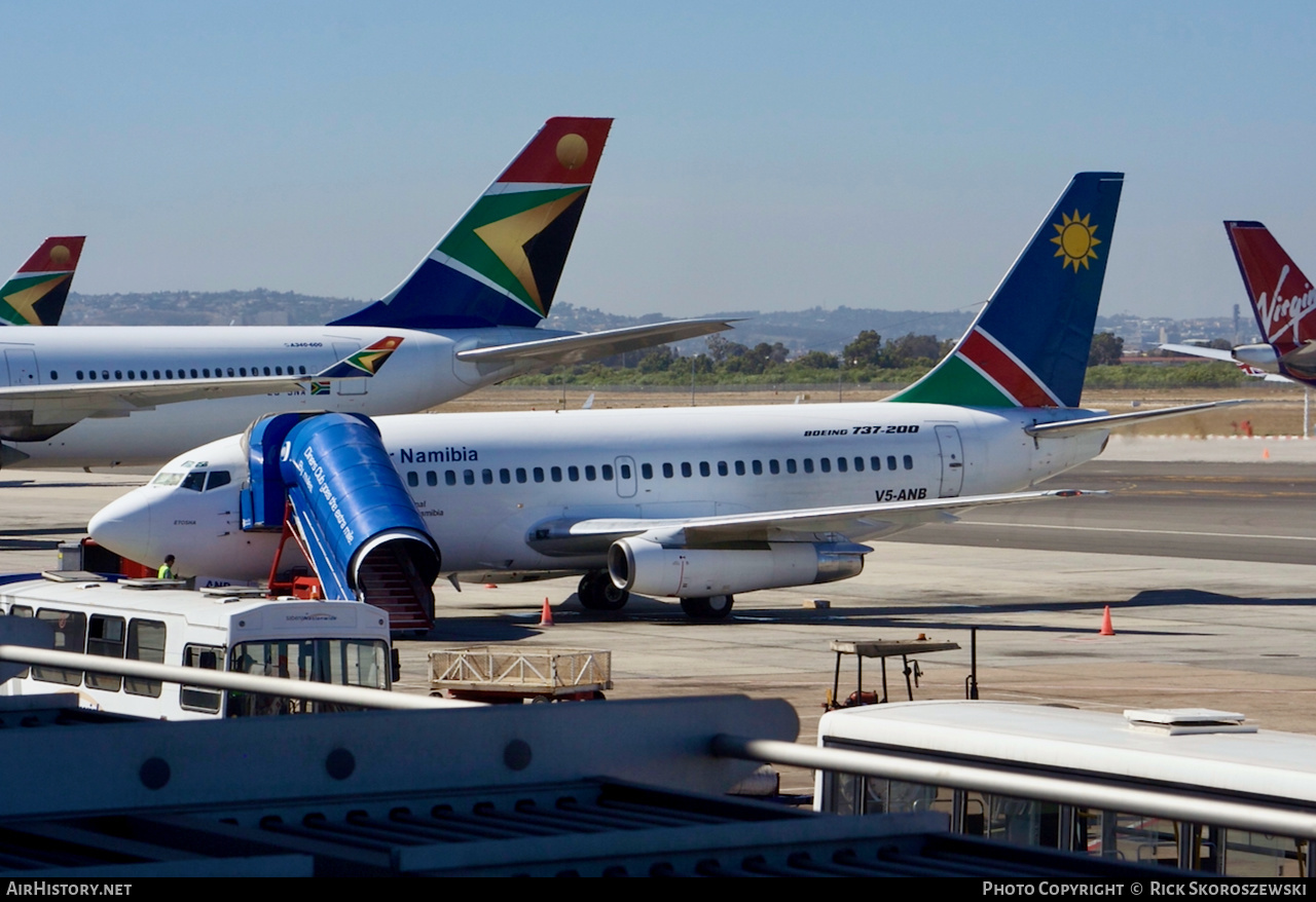 Aircraft Photo of V5-ANB | Boeing 737-2L9/Adv | Air Namibia | AirHistory.net #372098