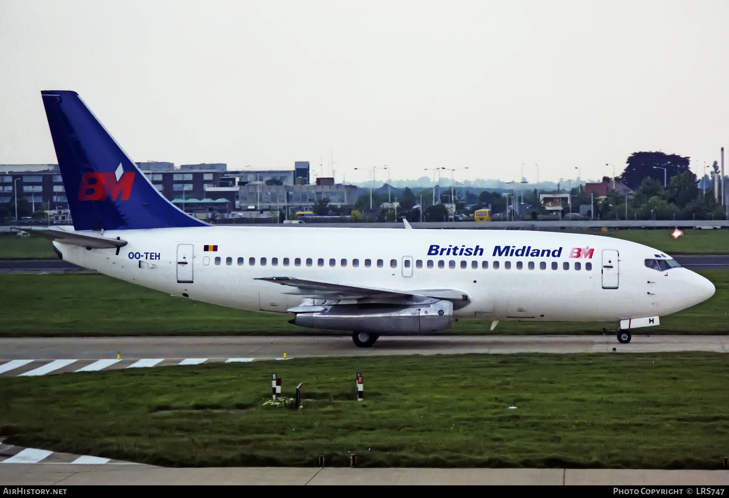 Aircraft Photo of OO-TEH | Boeing 737-2M8/Adv | British Midland Airways - BMA | AirHistory.net #372189