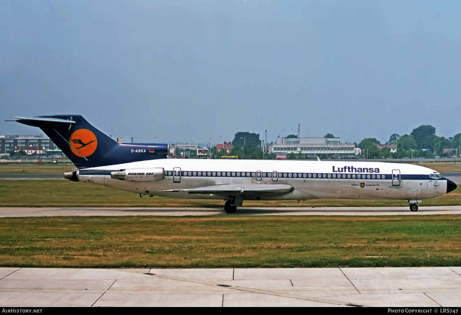 Aircraft Photo of D-ABKA | Boeing 727-230/Adv | Lufthansa | AirHistory.net #372225
