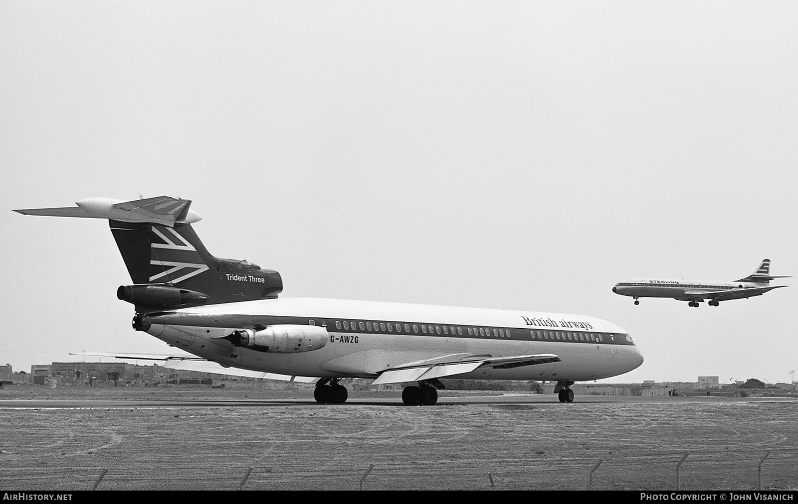 Aircraft Photo of G-AWZG | Hawker Siddeley HS-121 Trident 3B | British Airways | AirHistory.net #372332