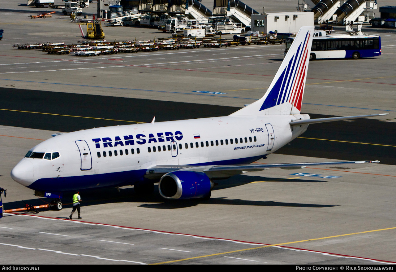 Aircraft Photo of VP-BPD | Boeing 737-5K5 | Transaero Airlines | AirHistory.net #372341