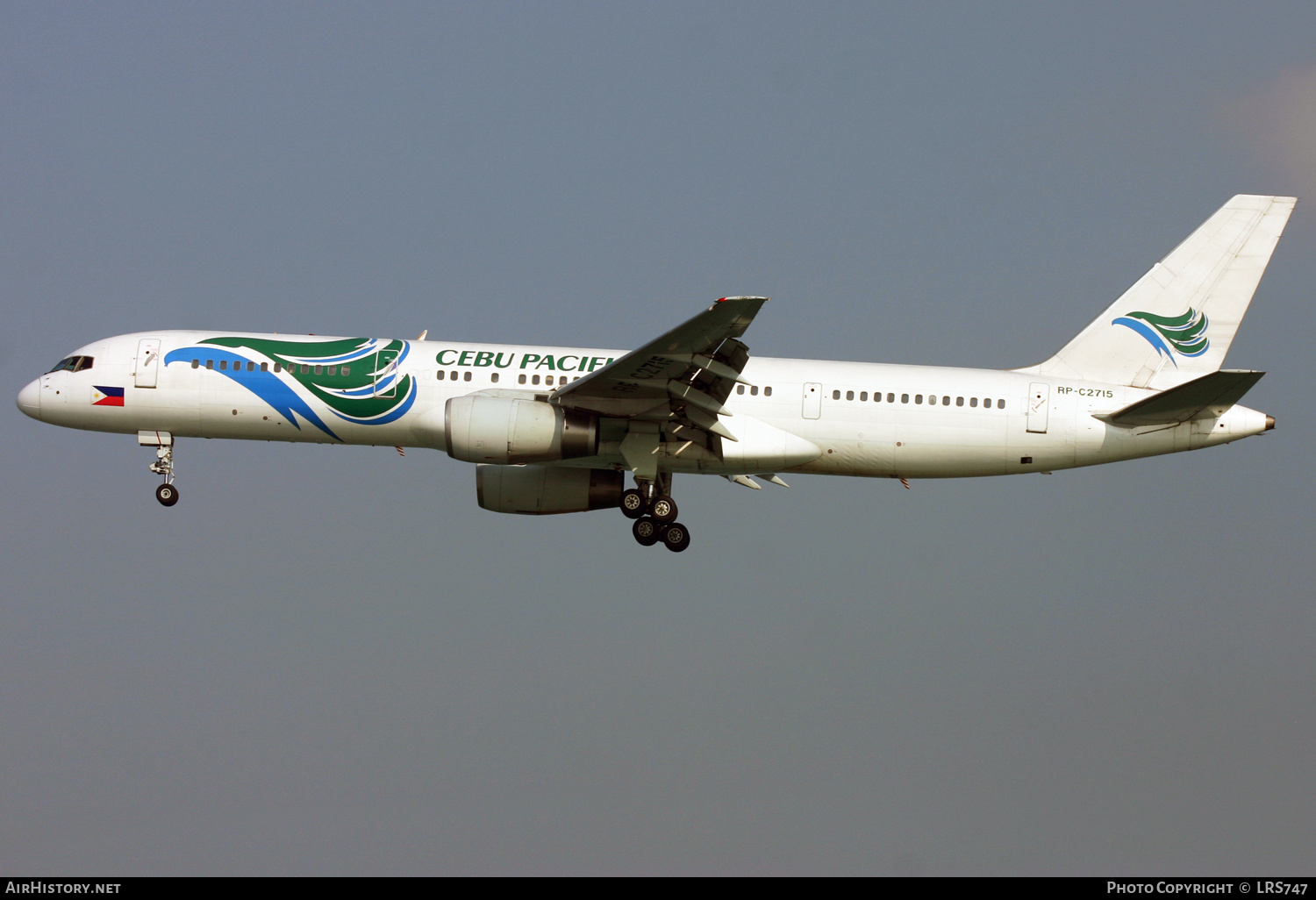 Aircraft Photo of RP-C2715 | Boeing 757-236 | Cebu Pacific Air | AirHistory.net #372389