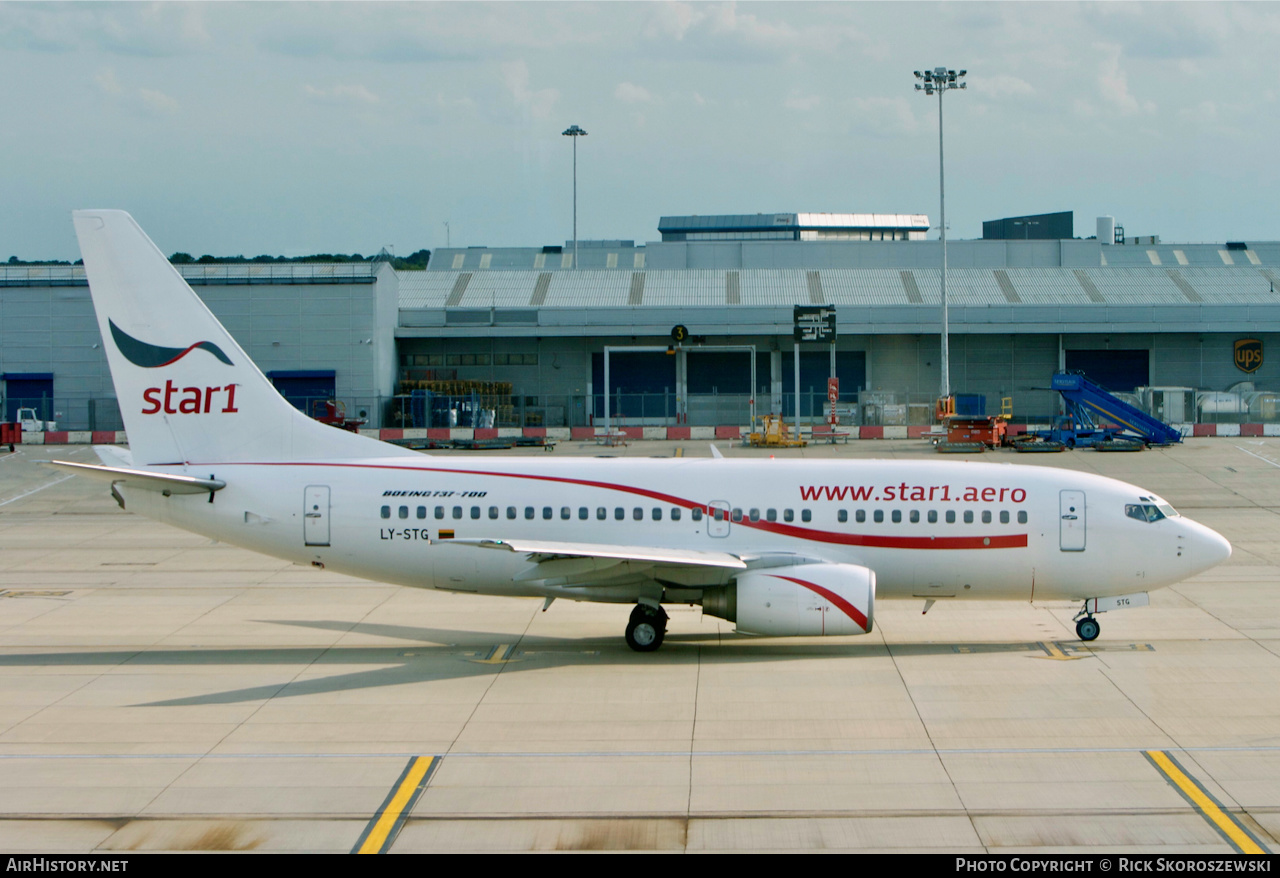 Aircraft Photo of LY-STG | Boeing 737-73S | Star1 Airlines | AirHistory.net #372405