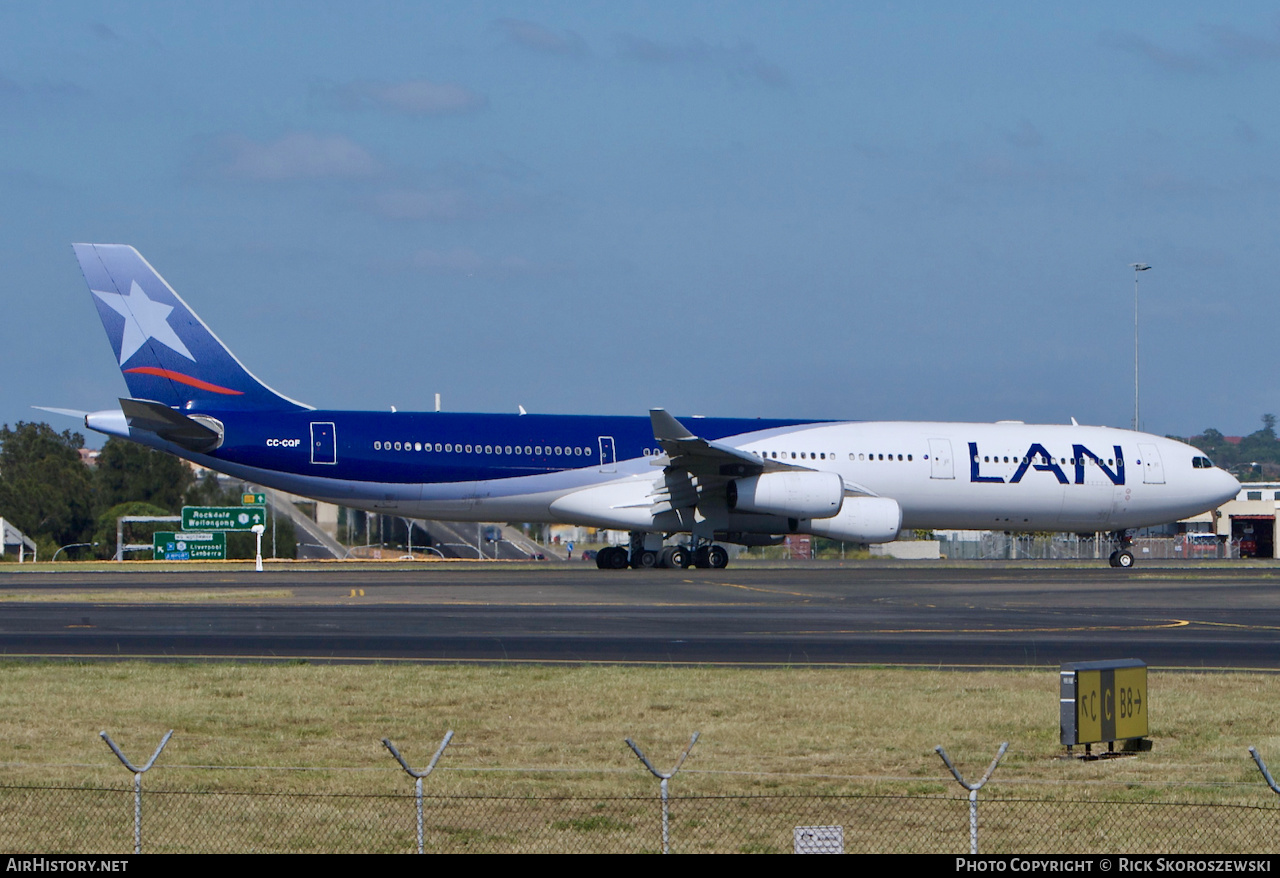 Aircraft Photo of CC-CQF | Airbus A340-313X | LAN Airlines - Línea Aérea Nacional | AirHistory.net #372408