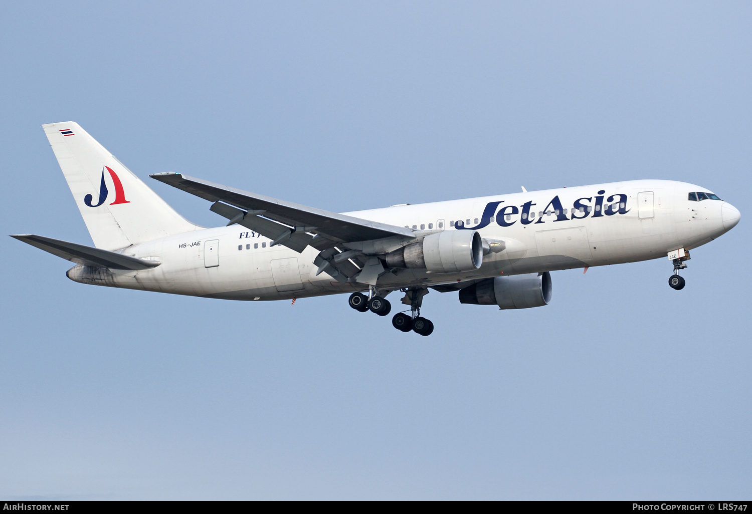 Aircraft Photo of HS-JAE | Boeing 767-233/ER | Jet Asia Airways | AirHistory.net #372413