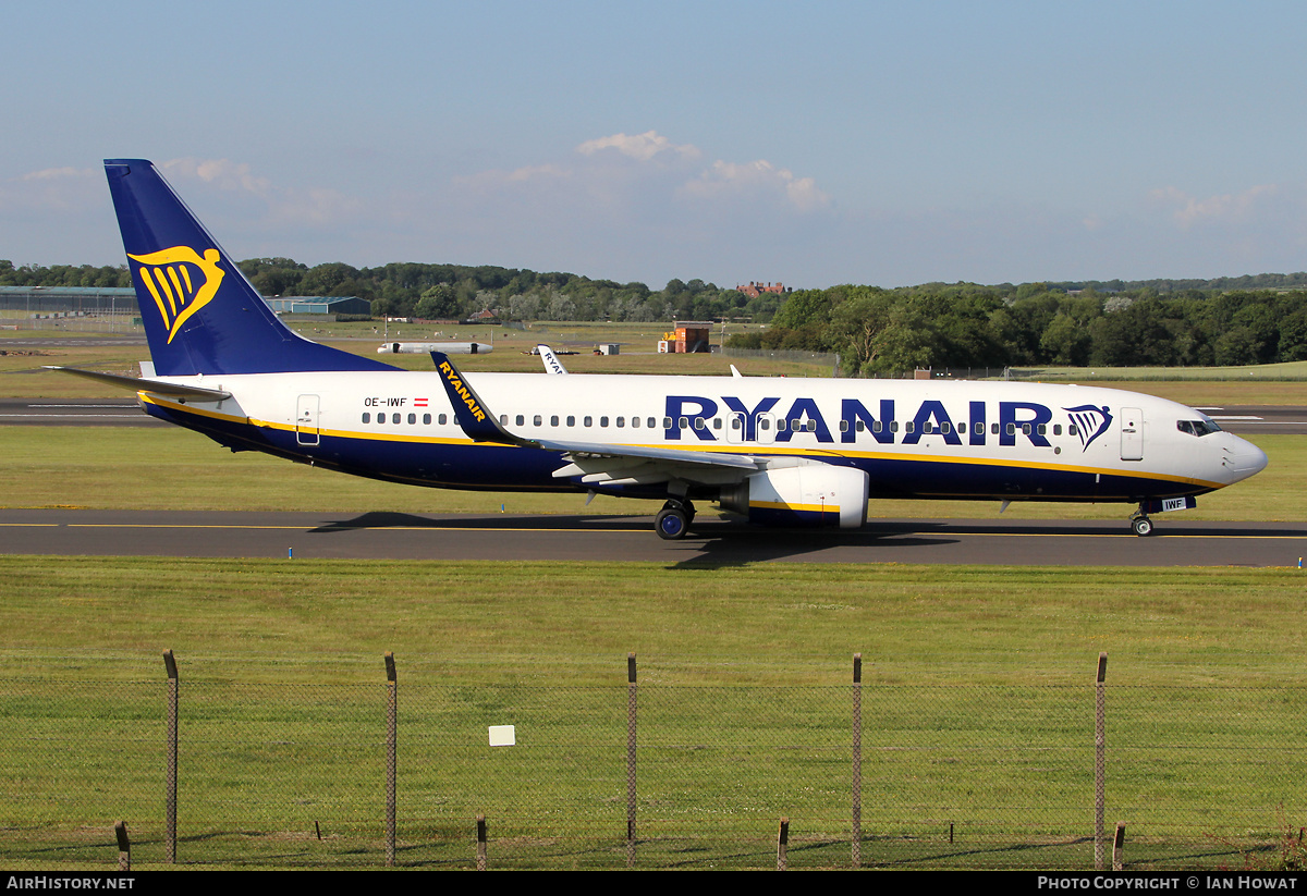 Aircraft Photo of OE-IWF | Boeing 737-8AS | Ryanair | AirHistory.net #372423