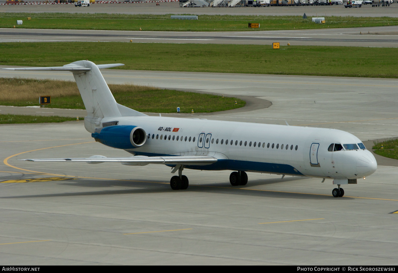 Aircraft Photo of 4O-AOL | Fokker 100 (F28-0100) | Montenegro Airlines | AirHistory.net #372459