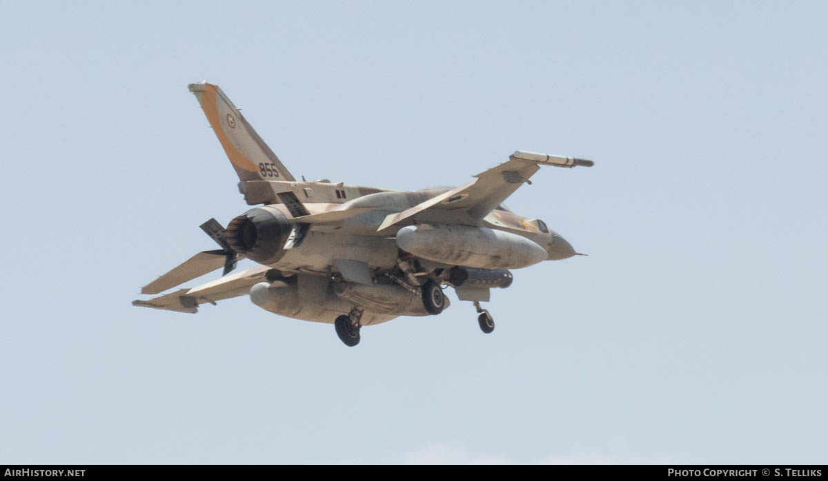 Aircraft Photo of 855 | Lockheed Martin F-16I Sufa | Israel - Air Force | AirHistory.net #372473